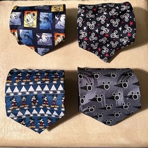 Lot of 4 Mickey Mouse/ Disney men’s ties including vintage Balancine Inc